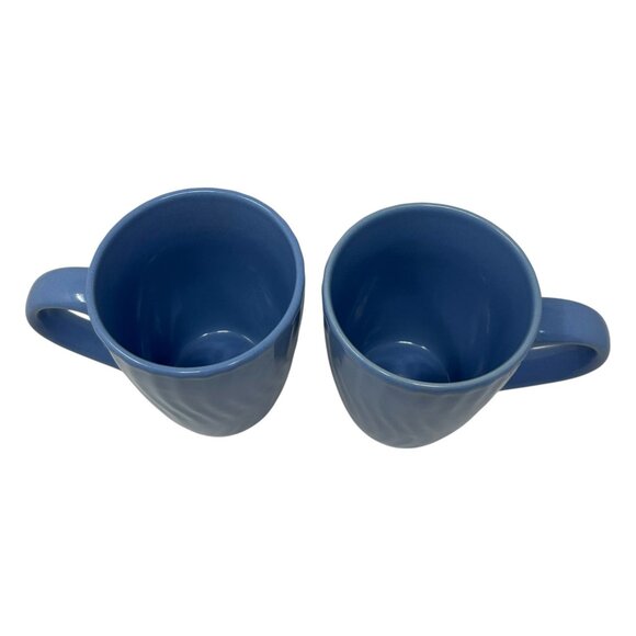 Royal Norfolk Blue Ceramic Coffee Mugs Set Of 2 Microwave & Dishwasher Safe - Picture 9 of 16